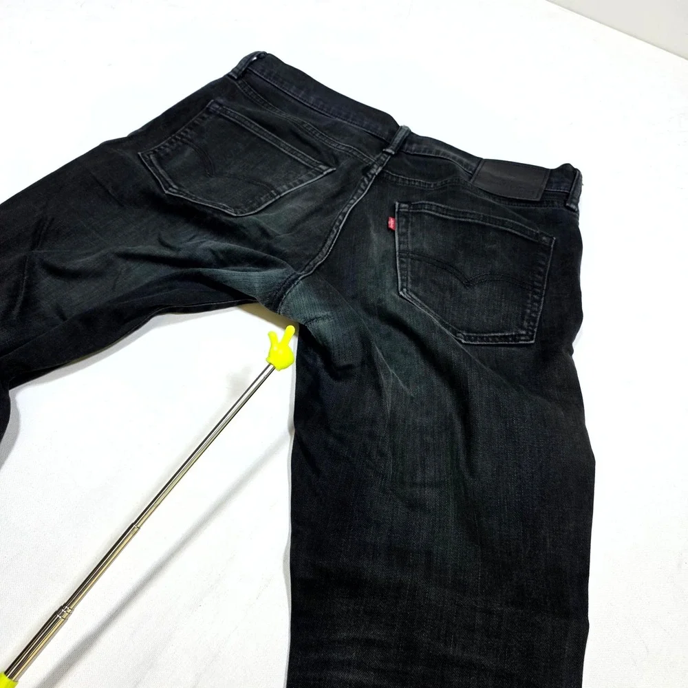 Levi's 511 Slim Fit Jeans Mens 34x30 Black Faded Denim Casual Streetwear Pants